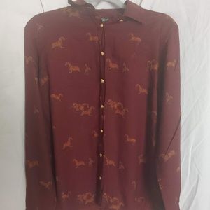 Ralph Lauren Horse Pattern Button Up